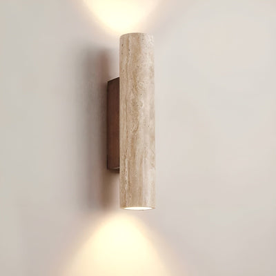 ZenGlow - Natural Travertine LED Wall Lamp