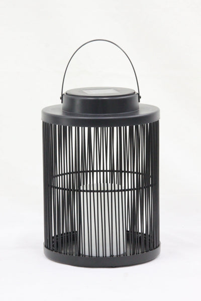 RUSTIC GLOW - Solar-Powered Weave Lantern for Enchanting Outdoor Ambiance