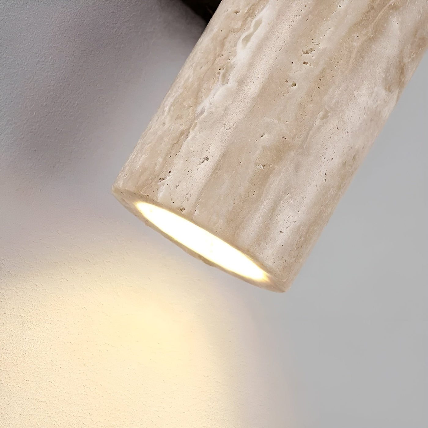 ZenGlow - Natural Travertine LED Wall Lamp