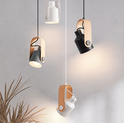 Nordic Pendant Spotlight | Wood & Metal