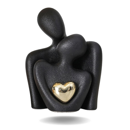 Eternal Bond - Ceramic Heart Expression Sculpture