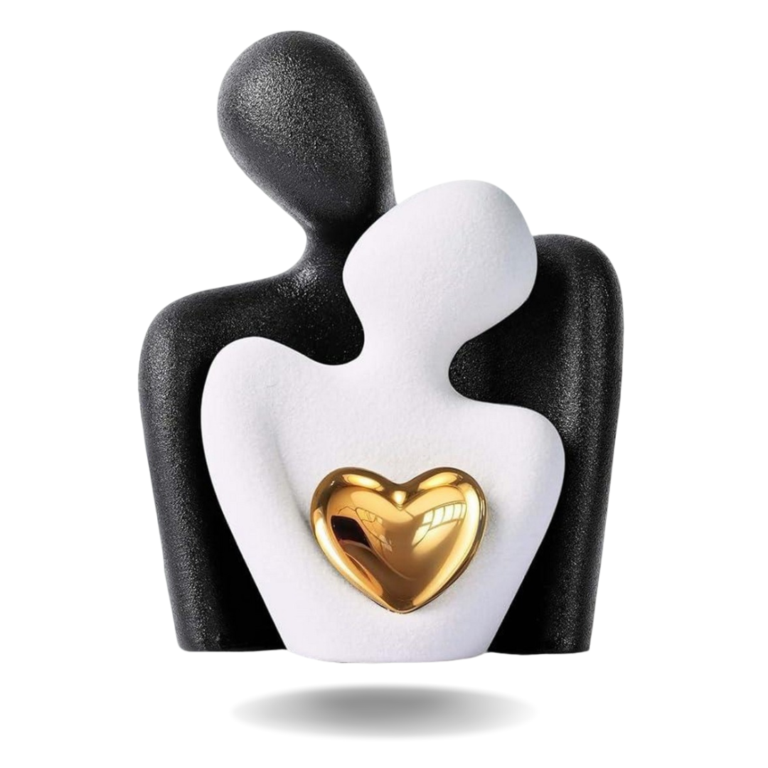 Eternal Bond - Ceramic Heart Expression Sculpture