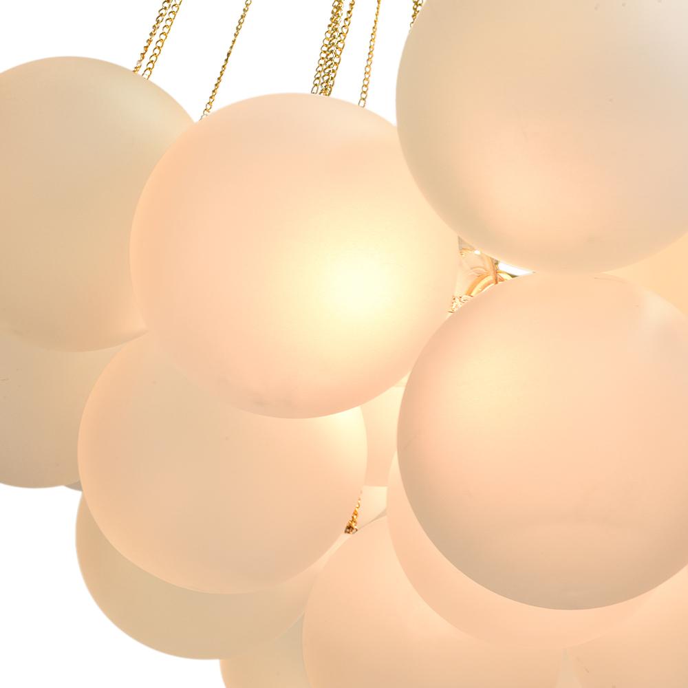 Luna - Three-Light Cluster Glass Bubble Chandelier