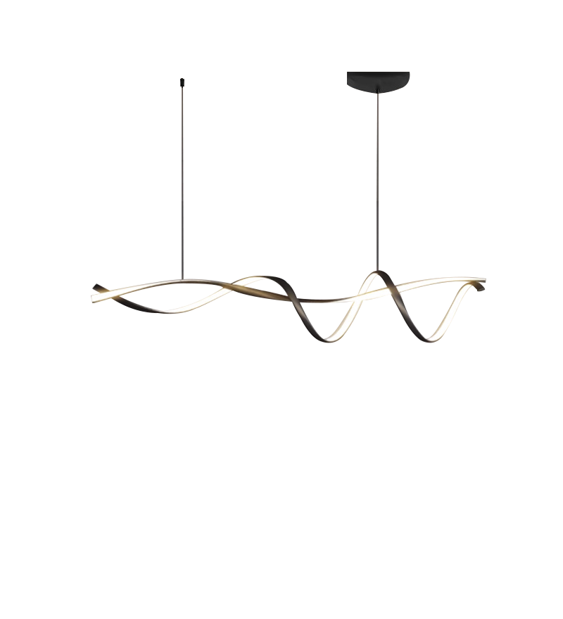 LUXORA - Creative Black Modern LED Chandelier | Minimalist Elegance