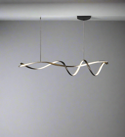 LUXORA - Creative Black Modern LED Chandelier | Minimalist Elegance