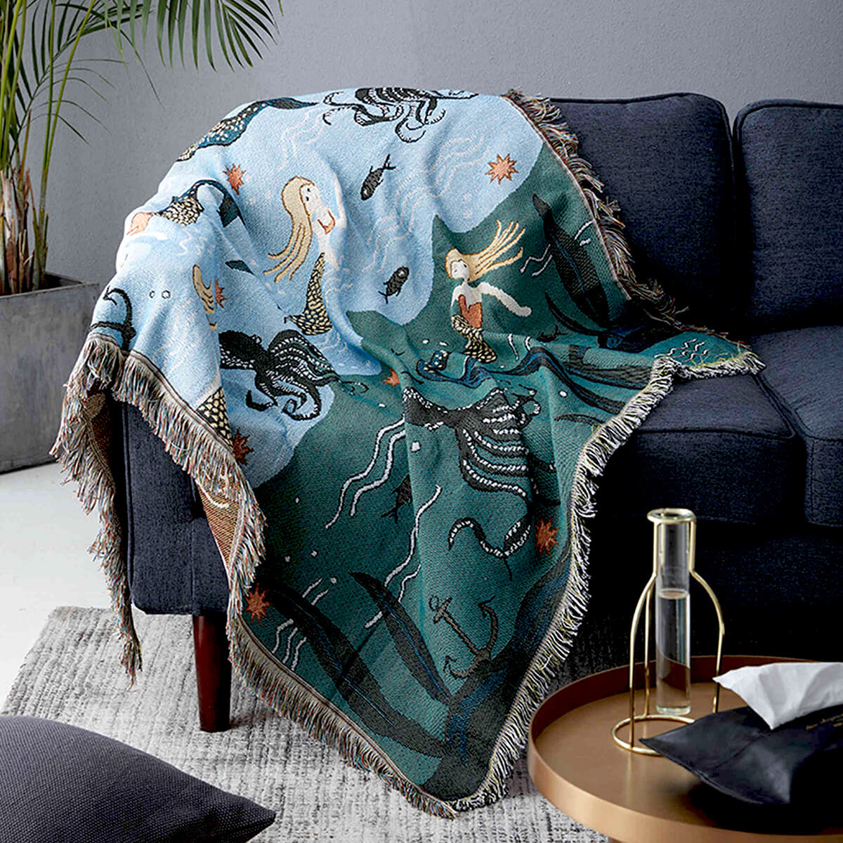 Seltyn – Underwater Mermaid Dream Throw Blanket