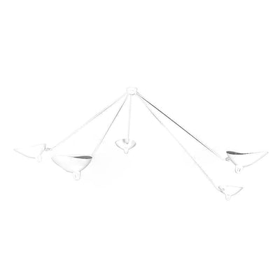 TRIOLUX - Sculptural Three-Arm Modern Ceiling Lamp